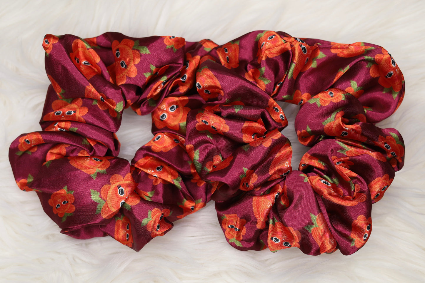 Salmon berry XL scrunchie