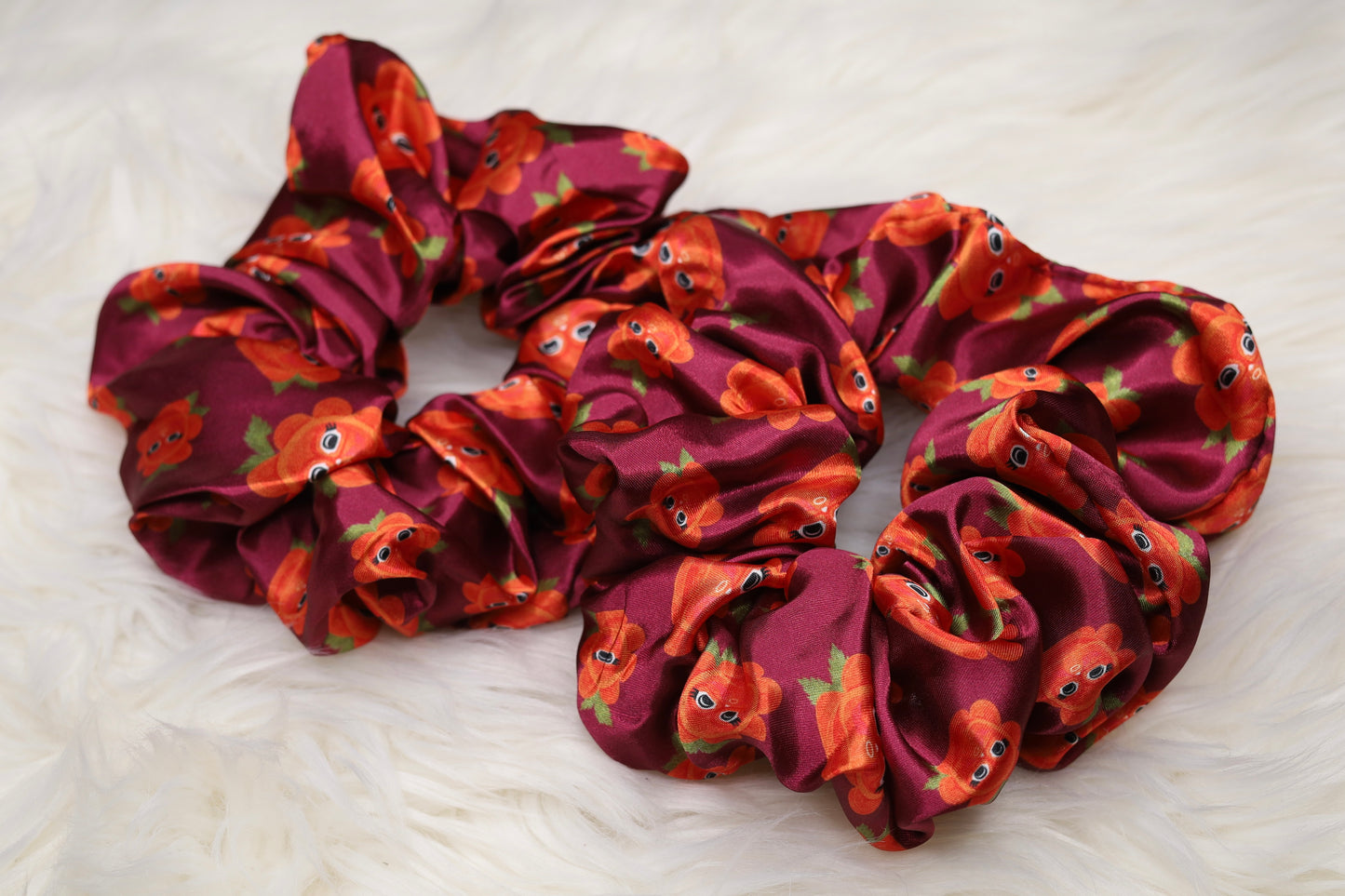 Salmon berry XL scrunchie